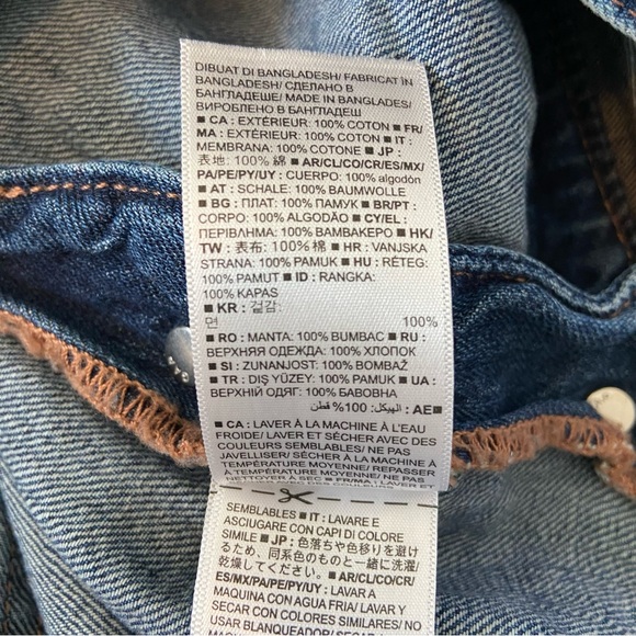 GAP Relaxed Ankle Denim Overalls Medium Indigo - Picture 16 of 16